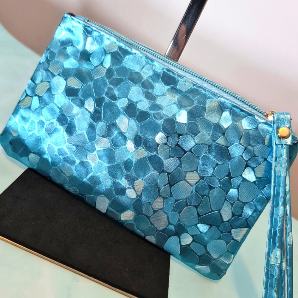 Stunning Pouchette- Blue Sparkle or Purple BRAND NEW